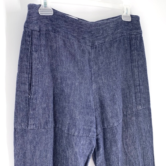 Wide Leg Linen Jean Pants Tavan & Mitto size 4 - Picture 2 of 7